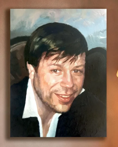 Custom Memorial Portrait of Oil From Old Photo