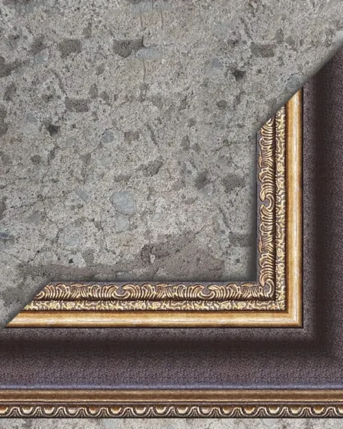 Brown Frame For Customized Oil Painting Photo