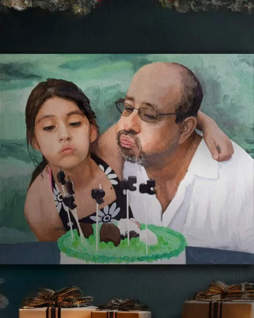 Canvas Painting for Birthday Party – Handmade Gift