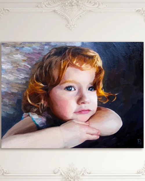 Commission Large Custom Portrait of Child