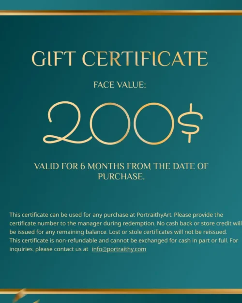 $200 Portrait Gift Certificate