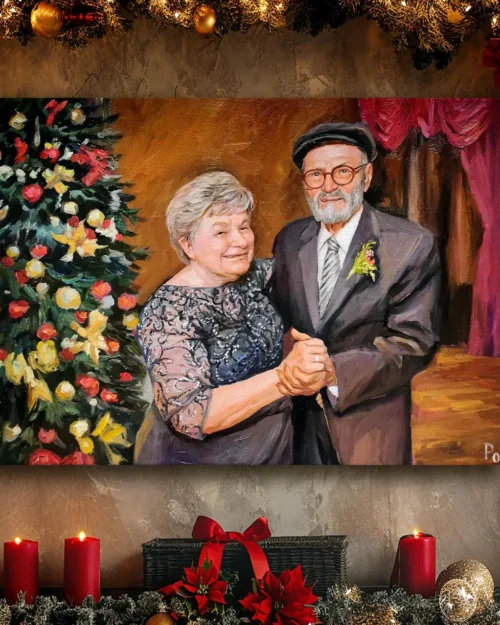 Custom Art Commission — Christmas Gift for Her