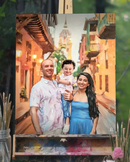 Family Portrait from Individual Photos