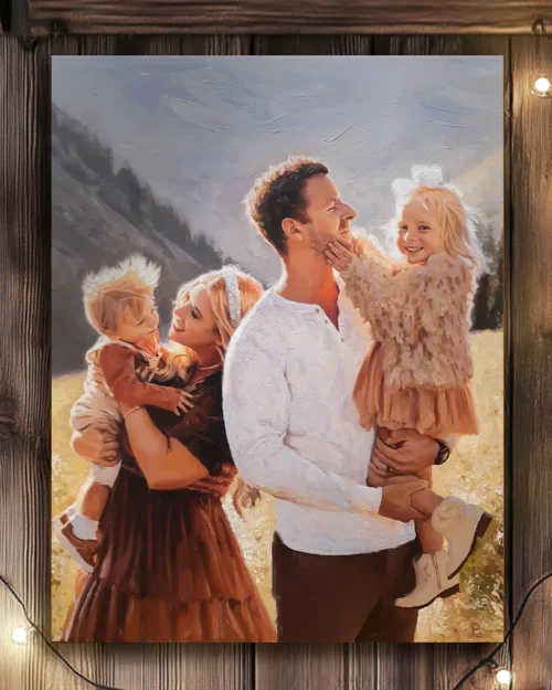 Personalized Family Artwork On Canvas