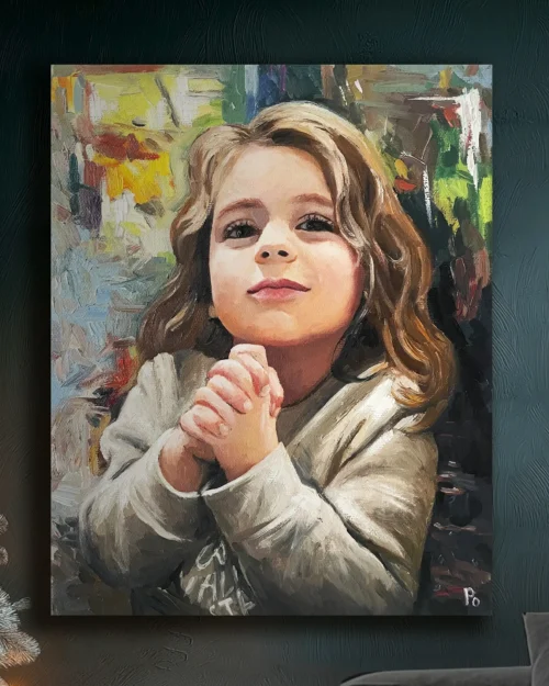 Bespoke Impressionistic Portrait of Child