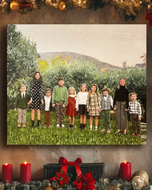 Canvas Portrait Birthday — Original Gift for Children