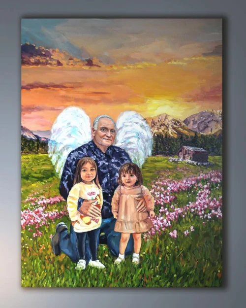 Colourful Memory Portrait for Dear Ones