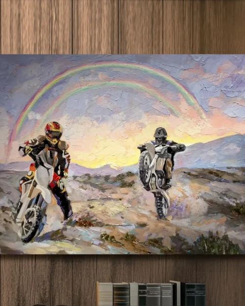 Custom Hand-Painted Man Portrait — Father Draw