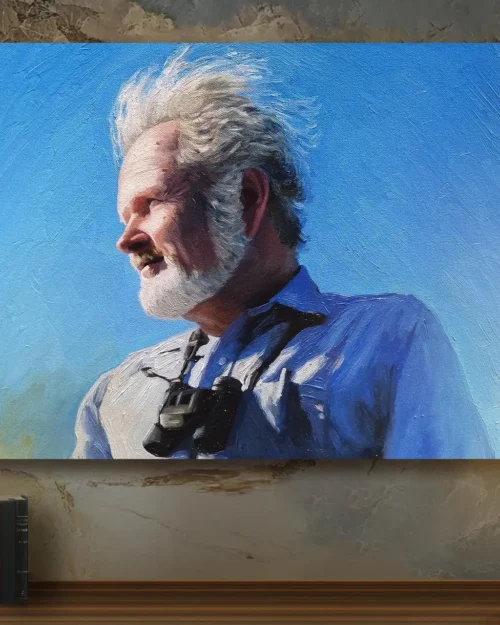 Personalised Man Oil Portrait — Father Draw