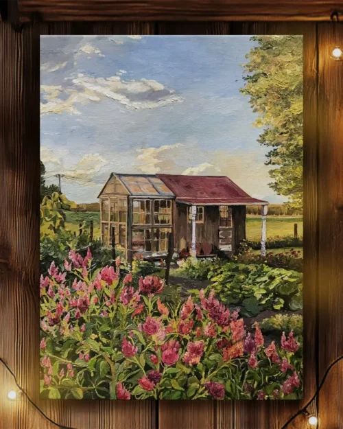 Custom House Portrait — Photo On Canvas