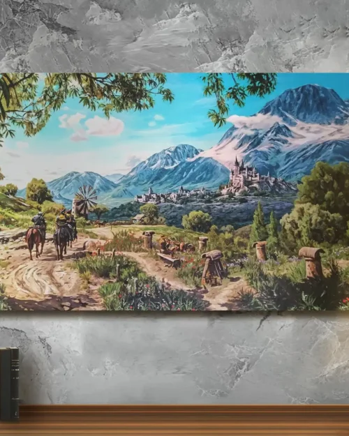 Custom Witche Painting Gift for Game Fans