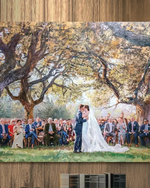 Turn Photo into Marriage Gift Painting