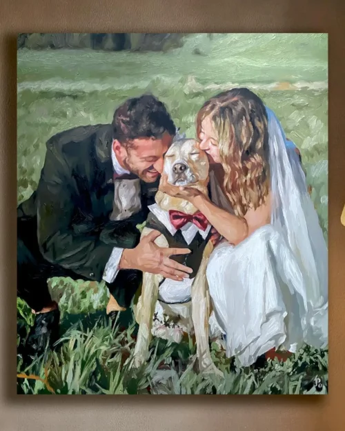Wedding Anniversary Gift — Custom Couple Portrait